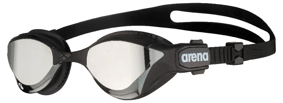Arena Cobra Tri Swipe Swimming Goggles - Mirror Silver Black