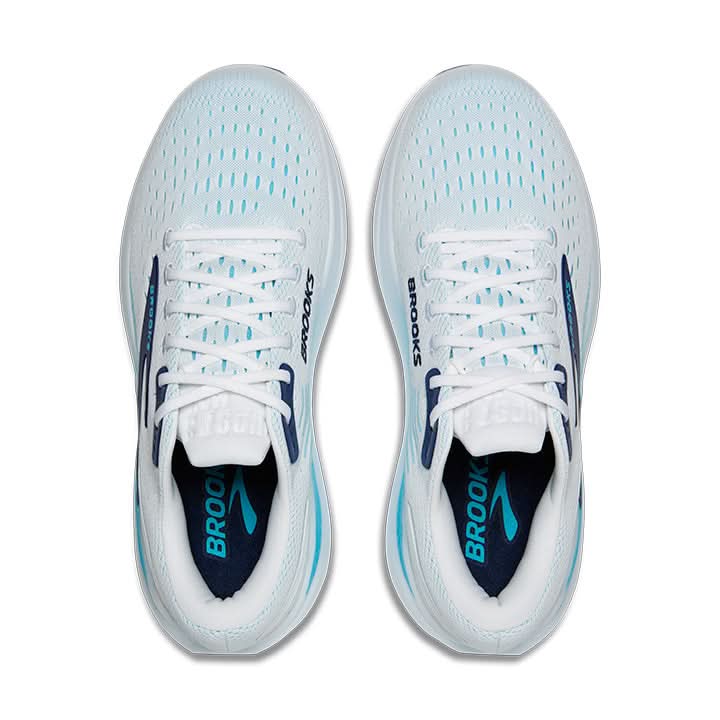 Brooks Ghost Max 3 Løbesko Herre - Bright White/Beacon Blue/Teal