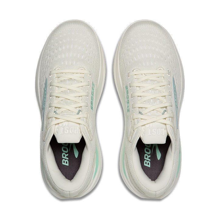 Brooks Ghost Max 3 Løbesko Kvinder - Coconut/Yucca/Gray Mist