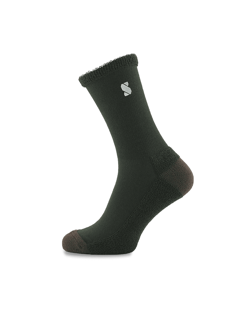 Sockeloen Merino Vinter Cykelstrømper - Grøn