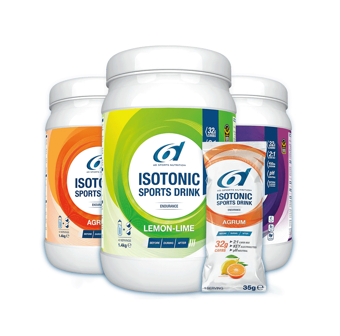 6d Sports Nutrition Isotonic Sports drink Energipulver