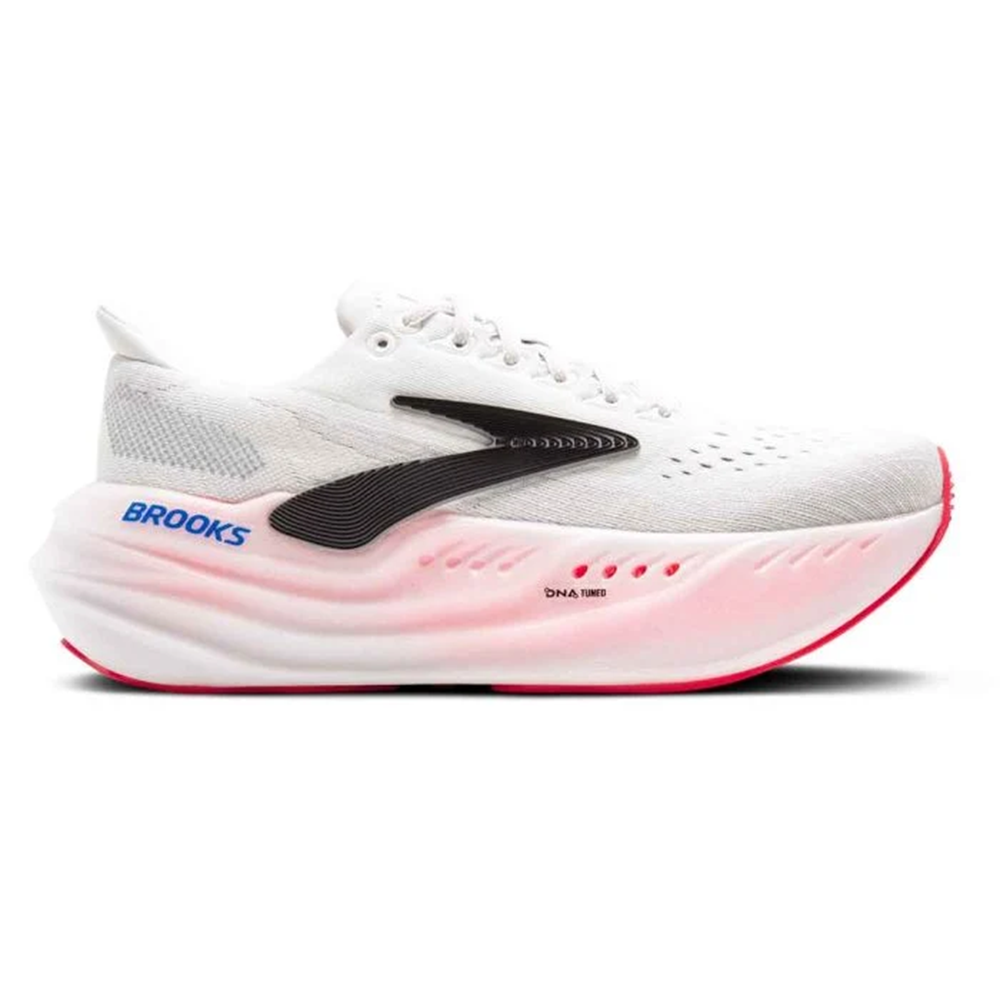 Brooks Glycerin Max Løbesko Kvinder - White/Black/Diva Pink