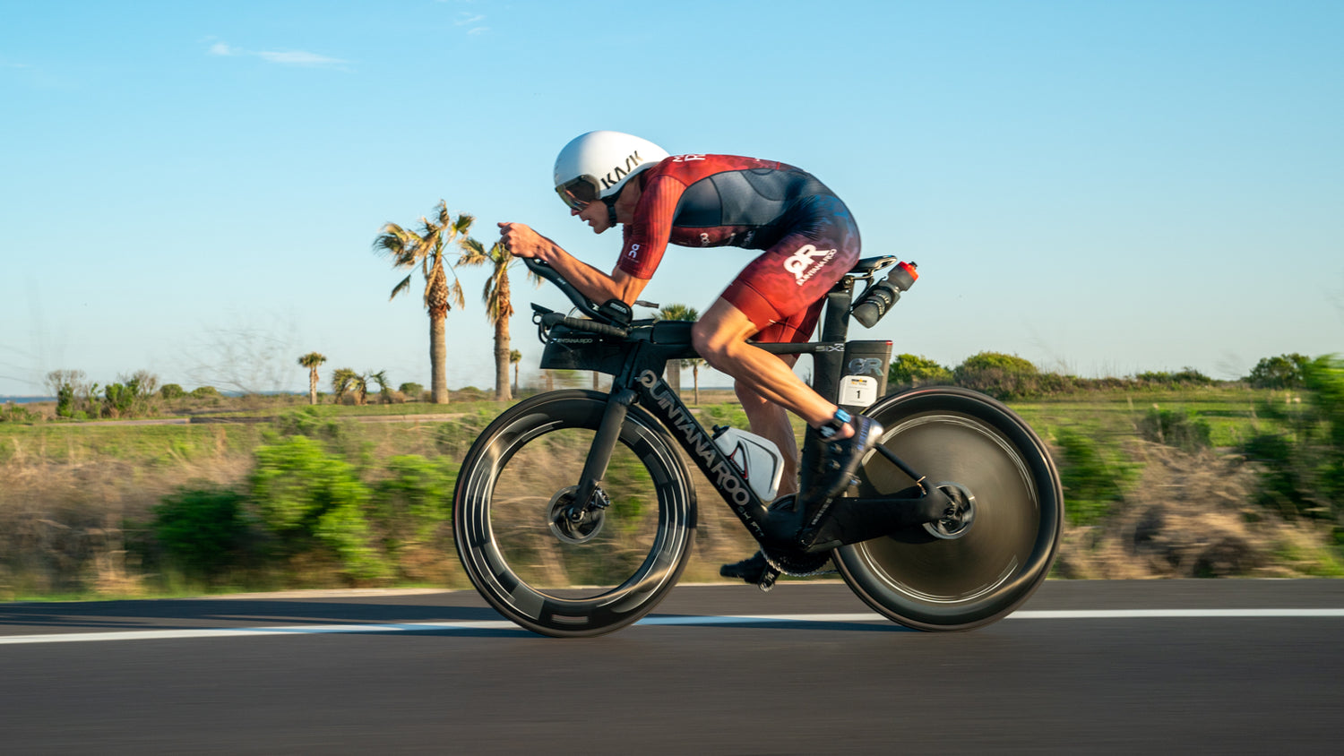 triatlet cykler på quintana too triathlon cykel