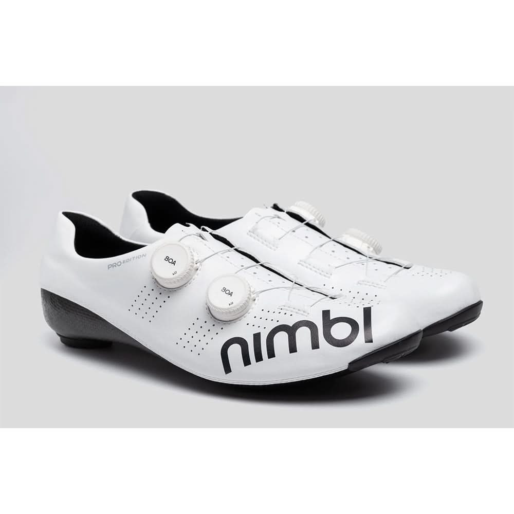 Nimbl Ultimate Pro Edition Cykelsko - Hvid/Sort 2025