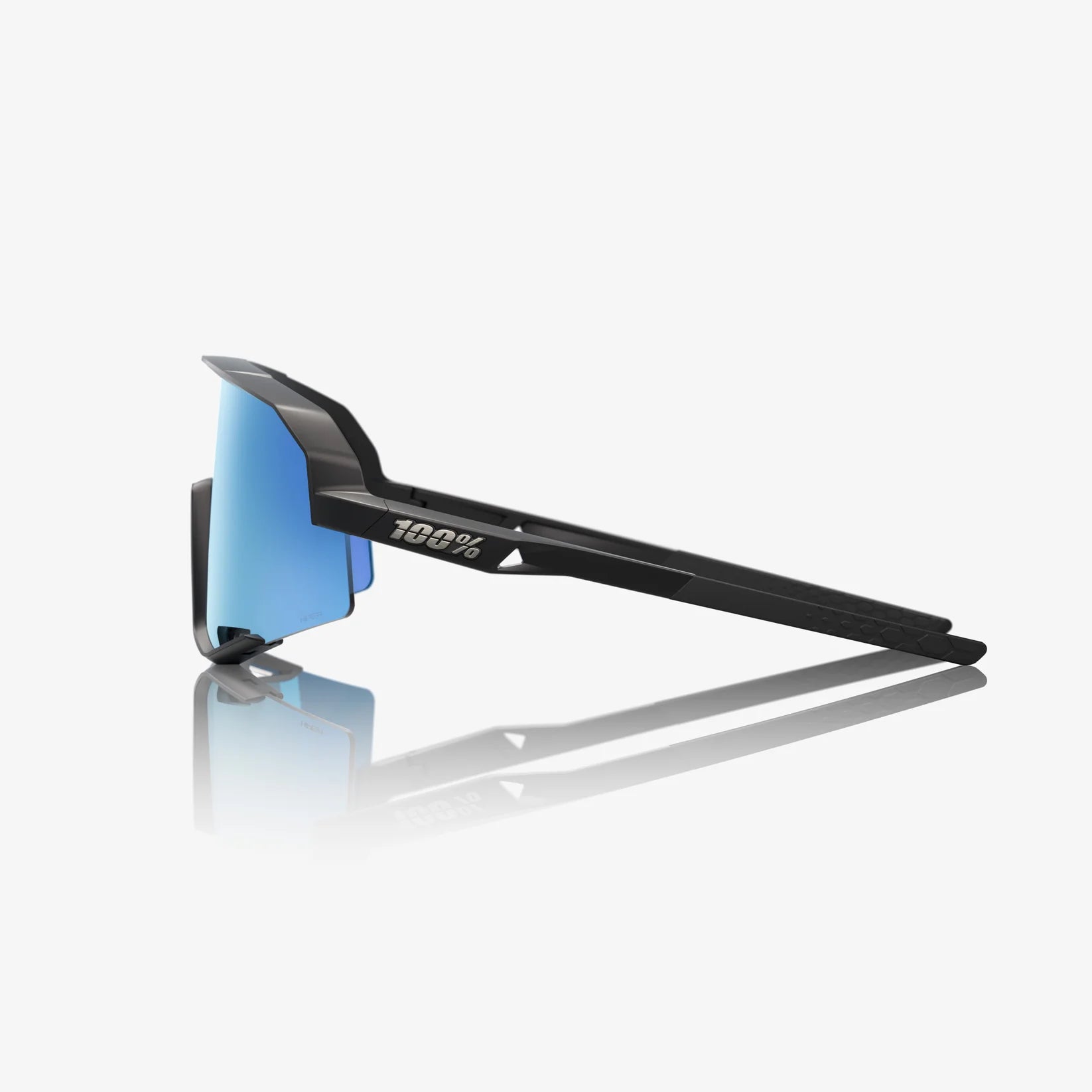 100% SLENDALE Cykelbriller | Matte Black, Hiper Blue