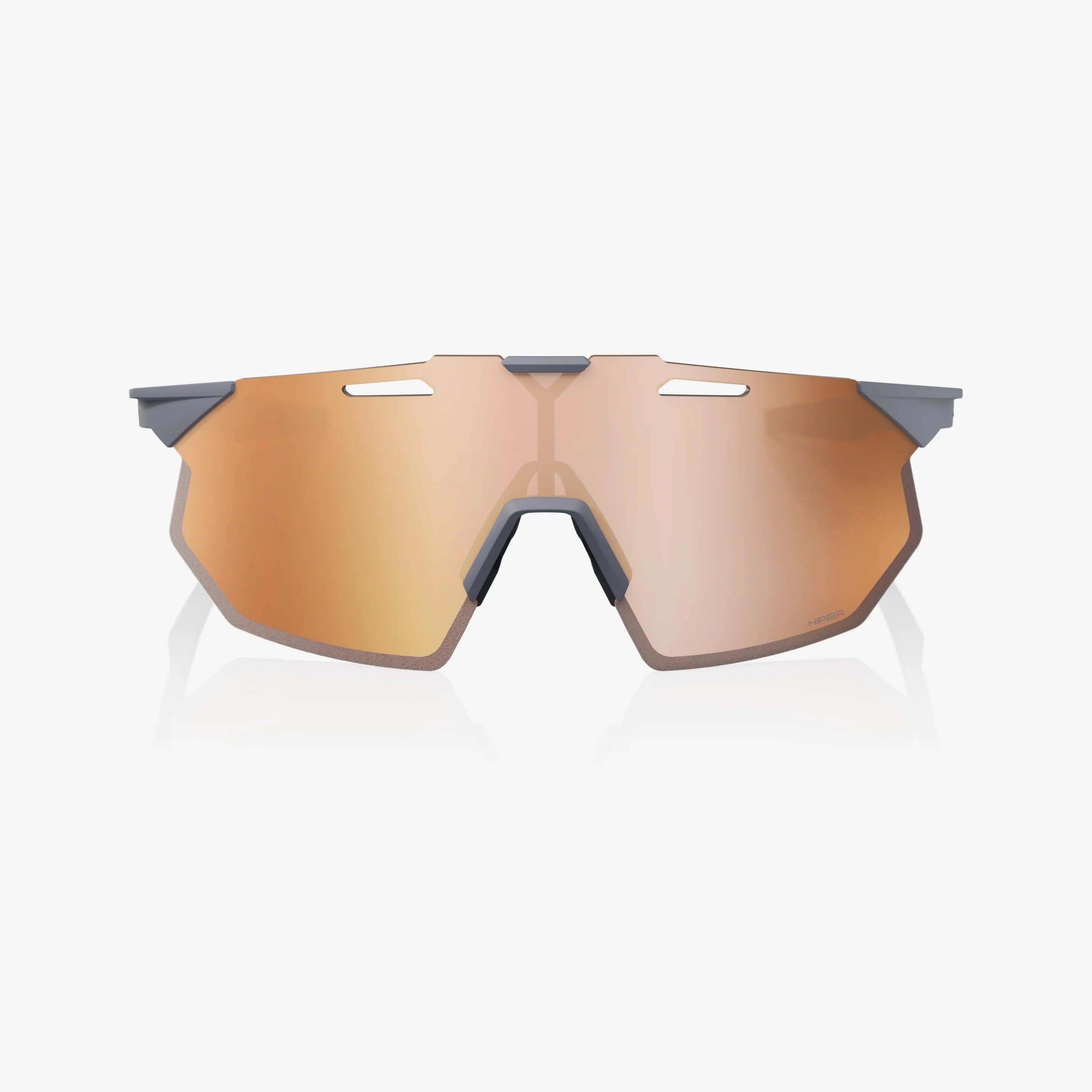 100% HYPERCRAFT SQ Cykelbriller | Soft Tact Grey - Hyper Copper Mirror