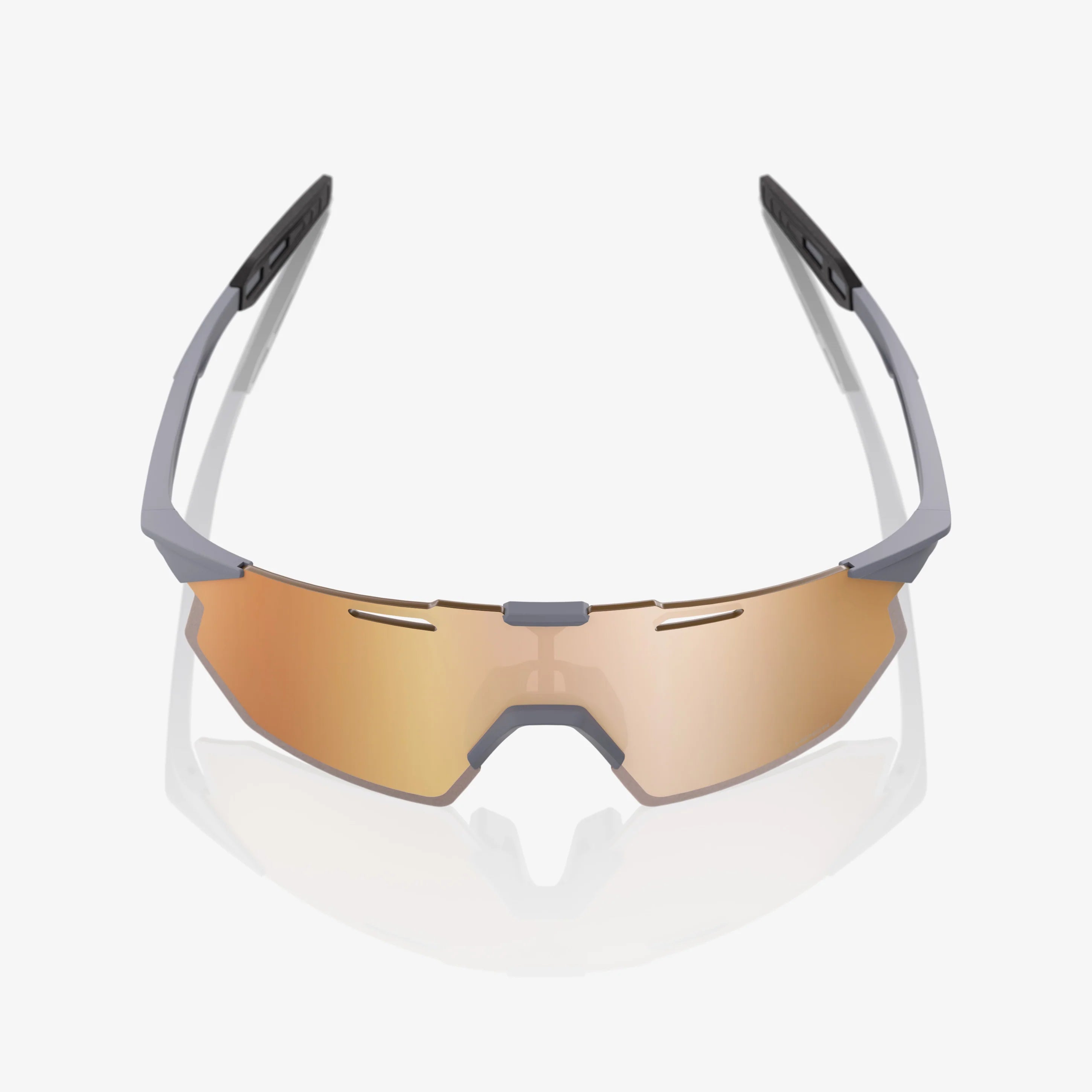 100% HYPERCRAFT SQ Cykelbriller | Soft Tact Grey - Hyper Copper Mirror