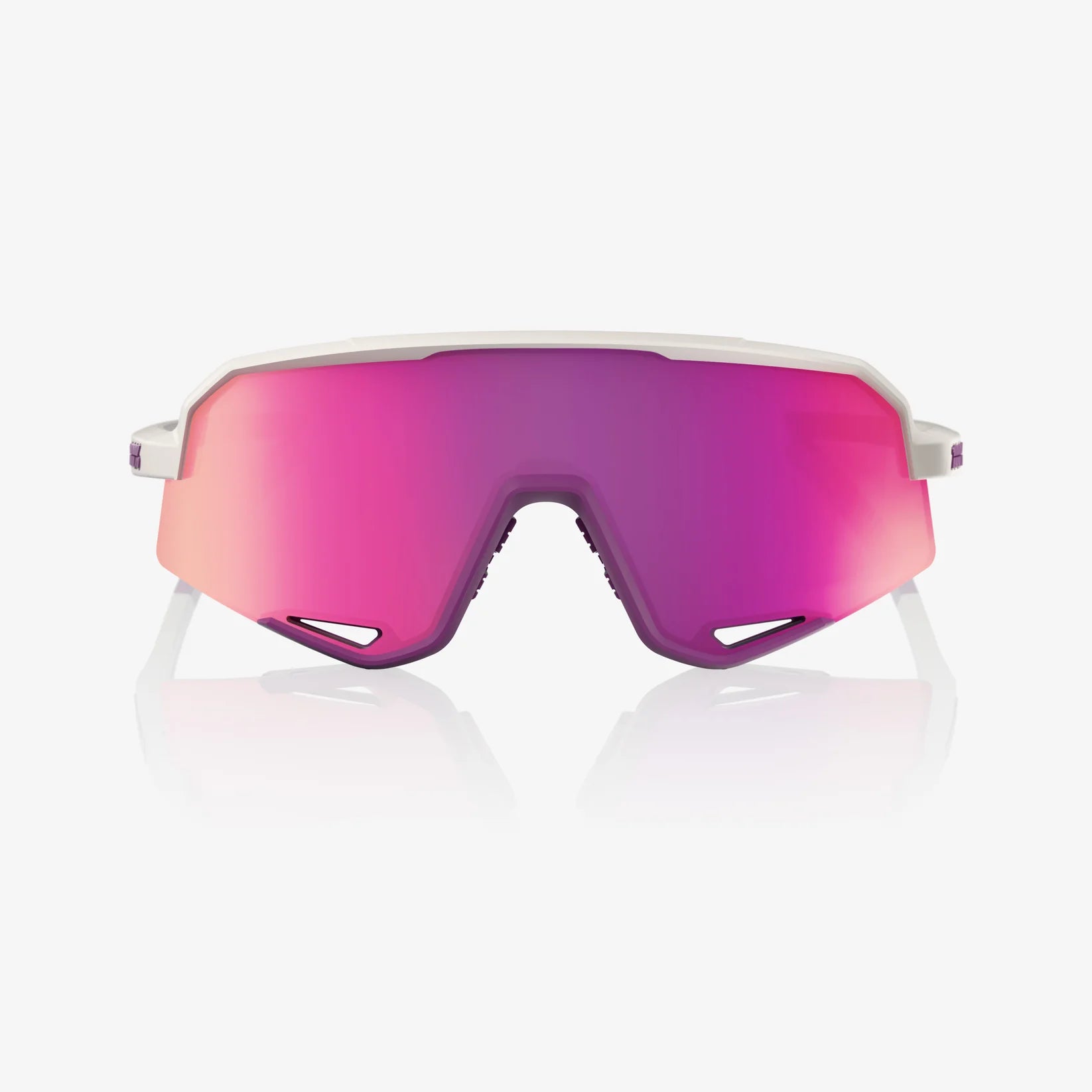 100% SLENDALE SL Cykelbriller | Matte Chalk, Purple Mirror
