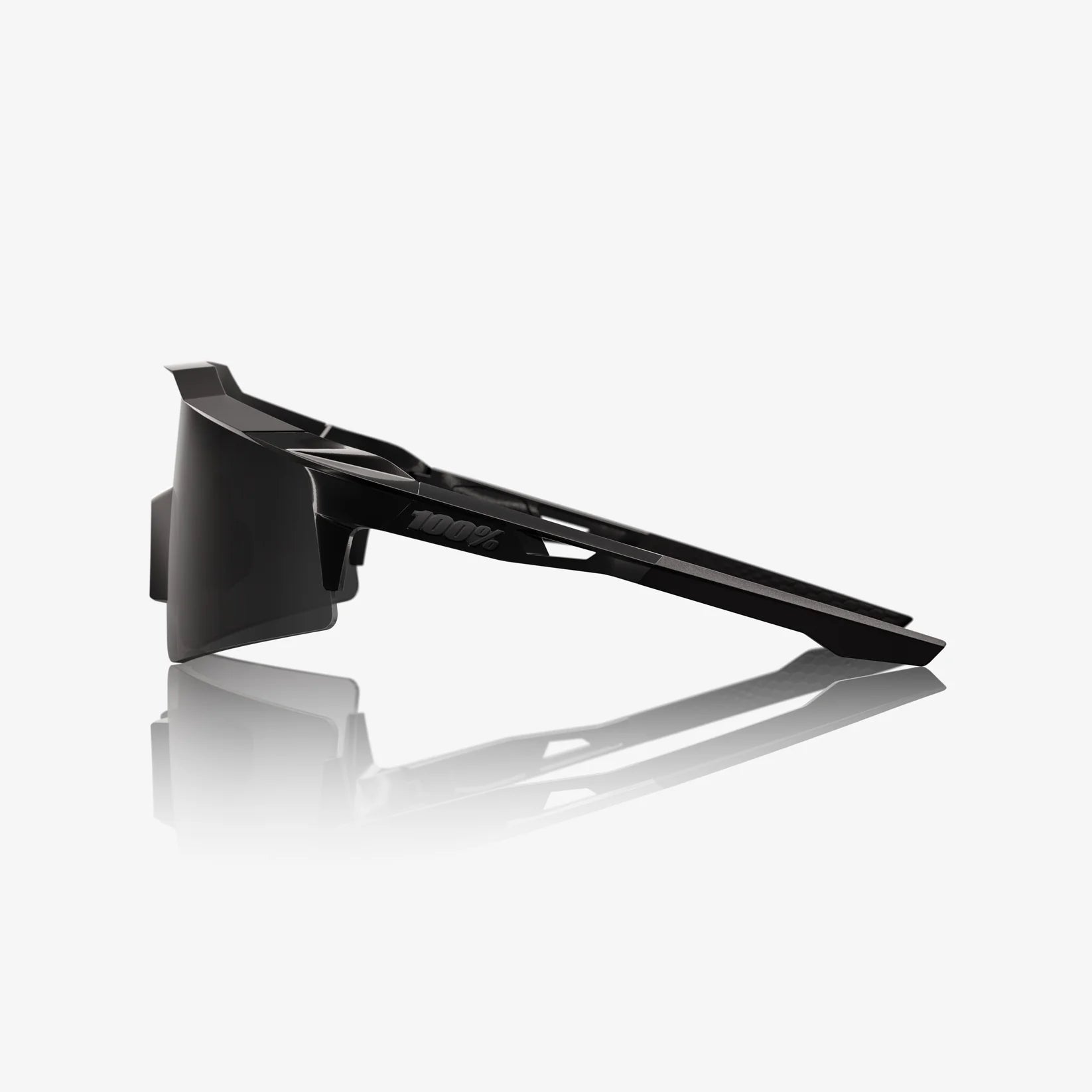 100% SPEEDCRAFT SL Cykelbriller | Matte Black Gloss Black - Black Mirror