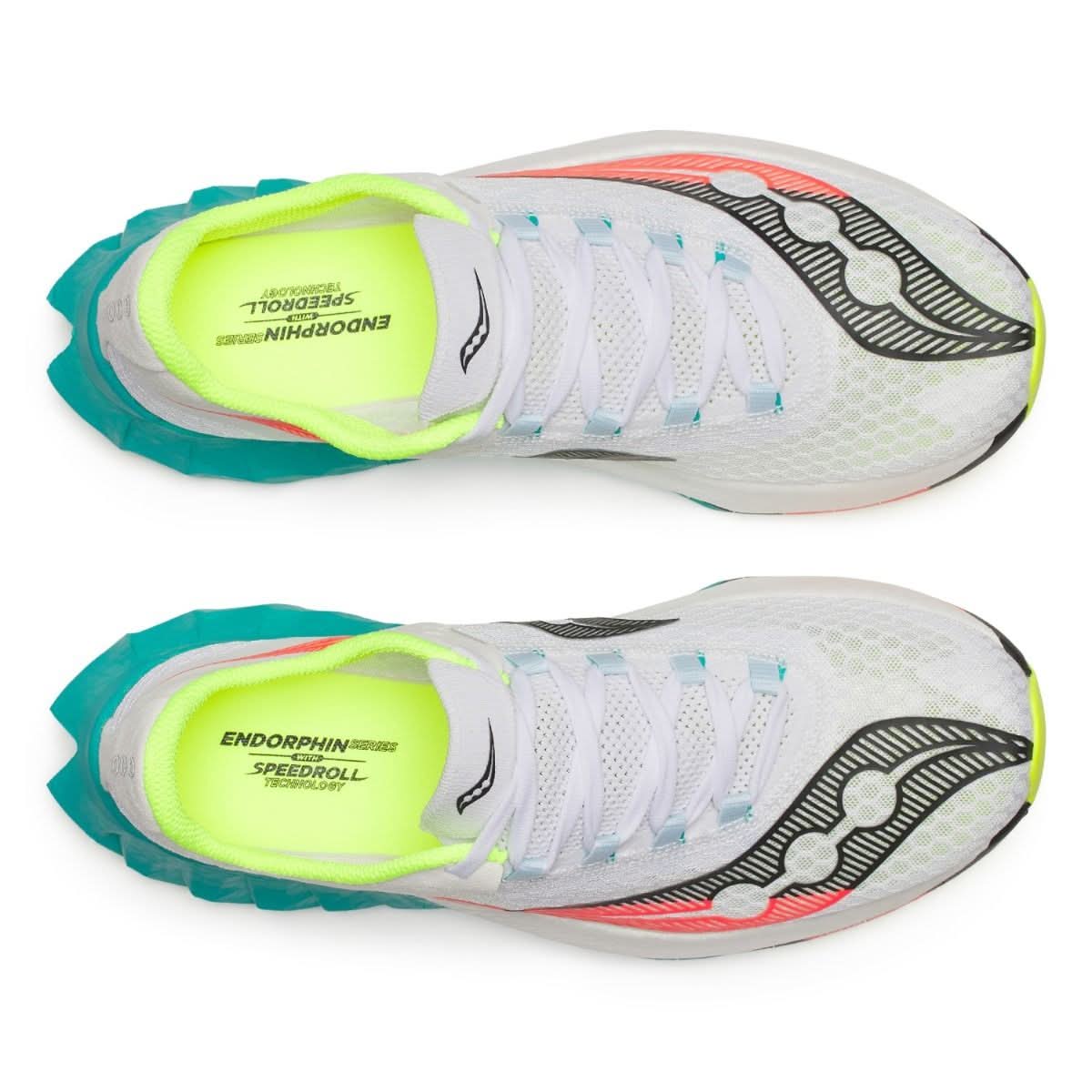 Saucony Endorphin Pro 4 White/Mutant - Carbon Løbesko Herre