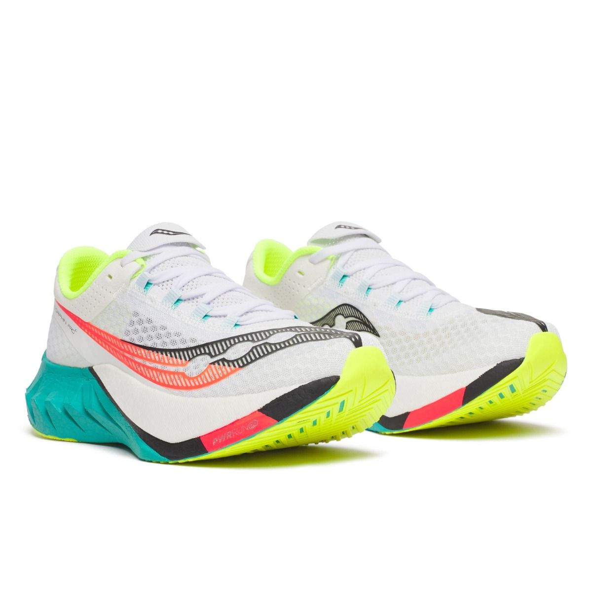 Saucony Endorphin Pro 4 White/Mutant - Carbon Løbesko Herre