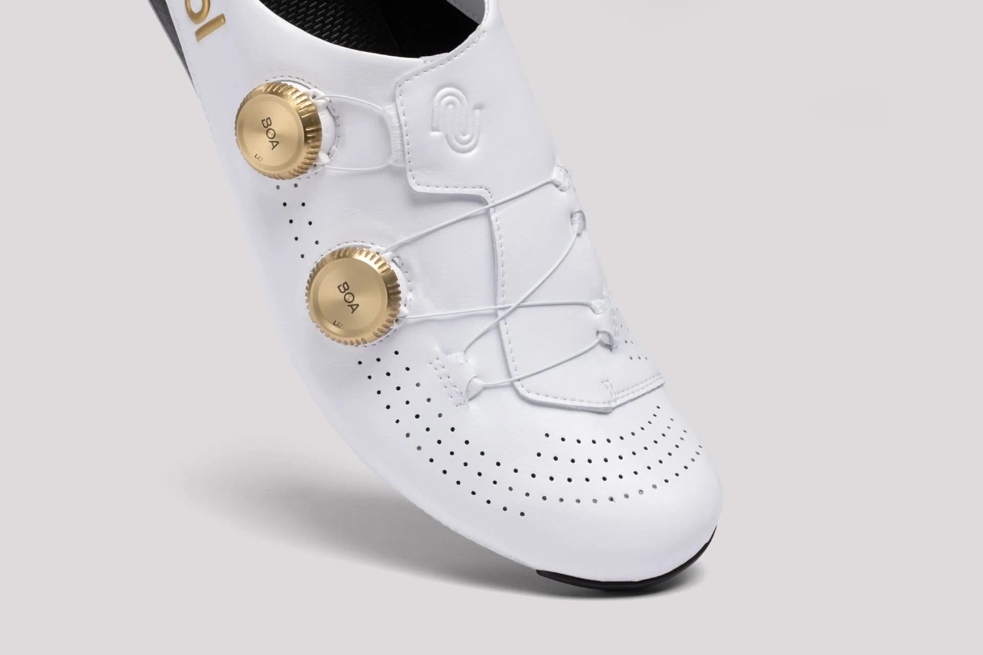 Nimbl Exceed Ultimate Glide Cykelsko - Hvid/Guld
