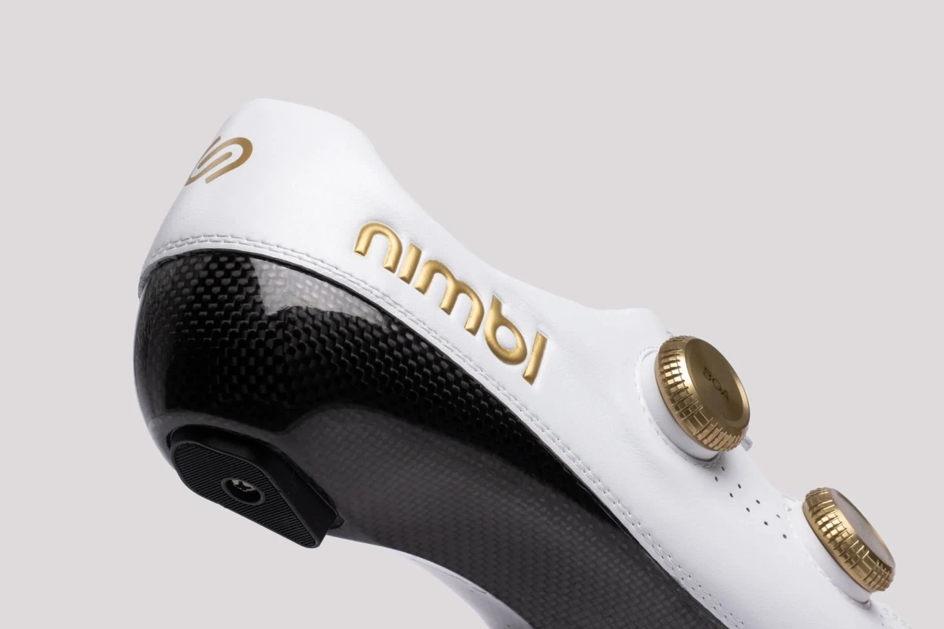 Nimbl Exceed Ultimate Glide Cykelsko - Hvid/Guld