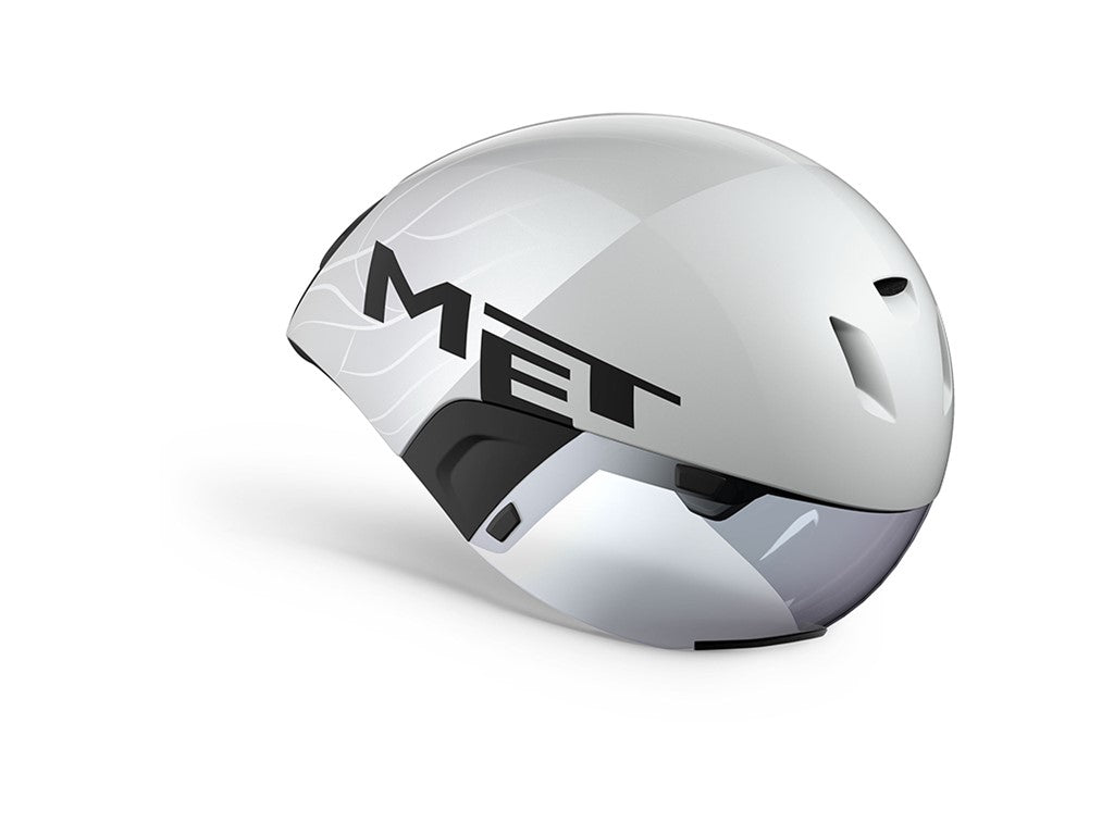 MET TT/Tri Codatronca Triathlon Hjelm i Sølv – Transition Zone