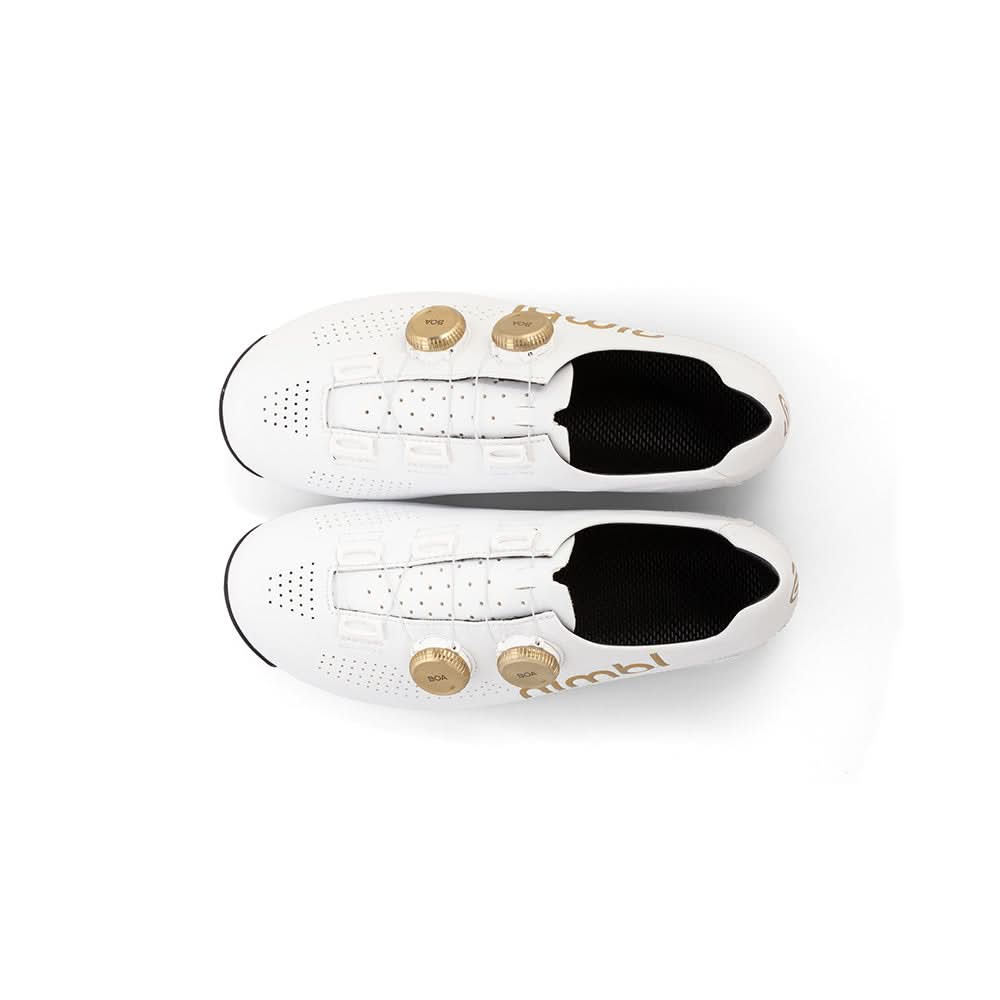 Nimbl Ultimate Cykelsko - Hvid/Guld