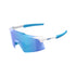 100% Aerocraft | Matte White - Hyper Blue Mirror Lens