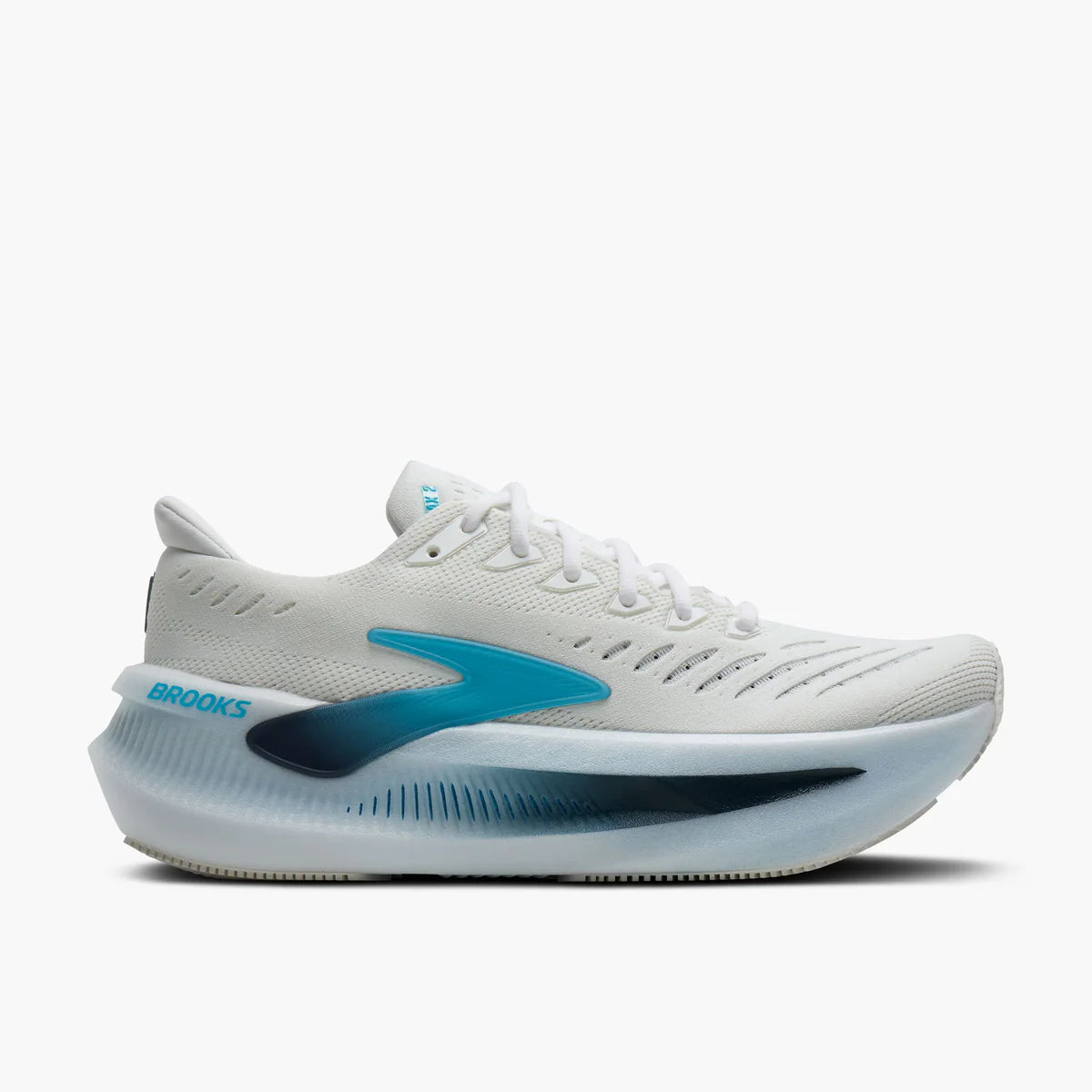 Brooks Glycerin Max 2 Løbesko Herre - White/Blue/Spellbound