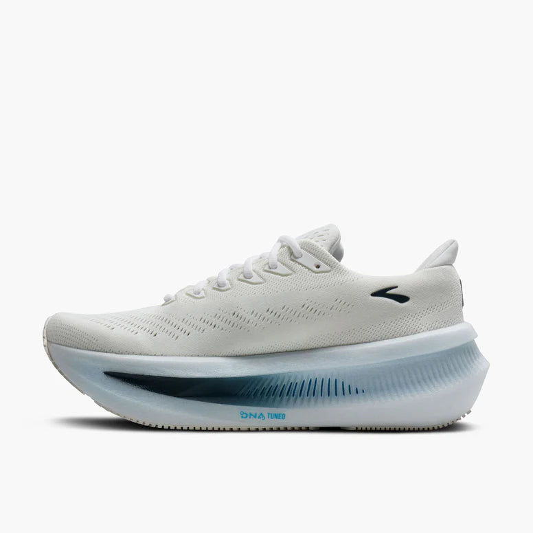 Brooks Glycerin Max 2 Løbesko Herre - White/Blue/Spellbound