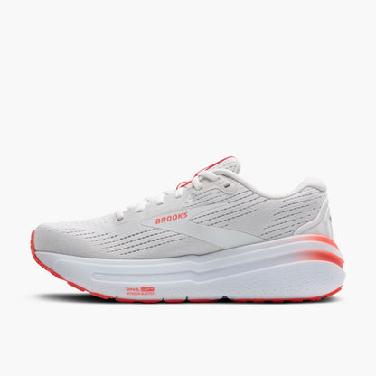 Brooks Ghost Max 2 Løbesko - Kvinder (White/Hot Coral)