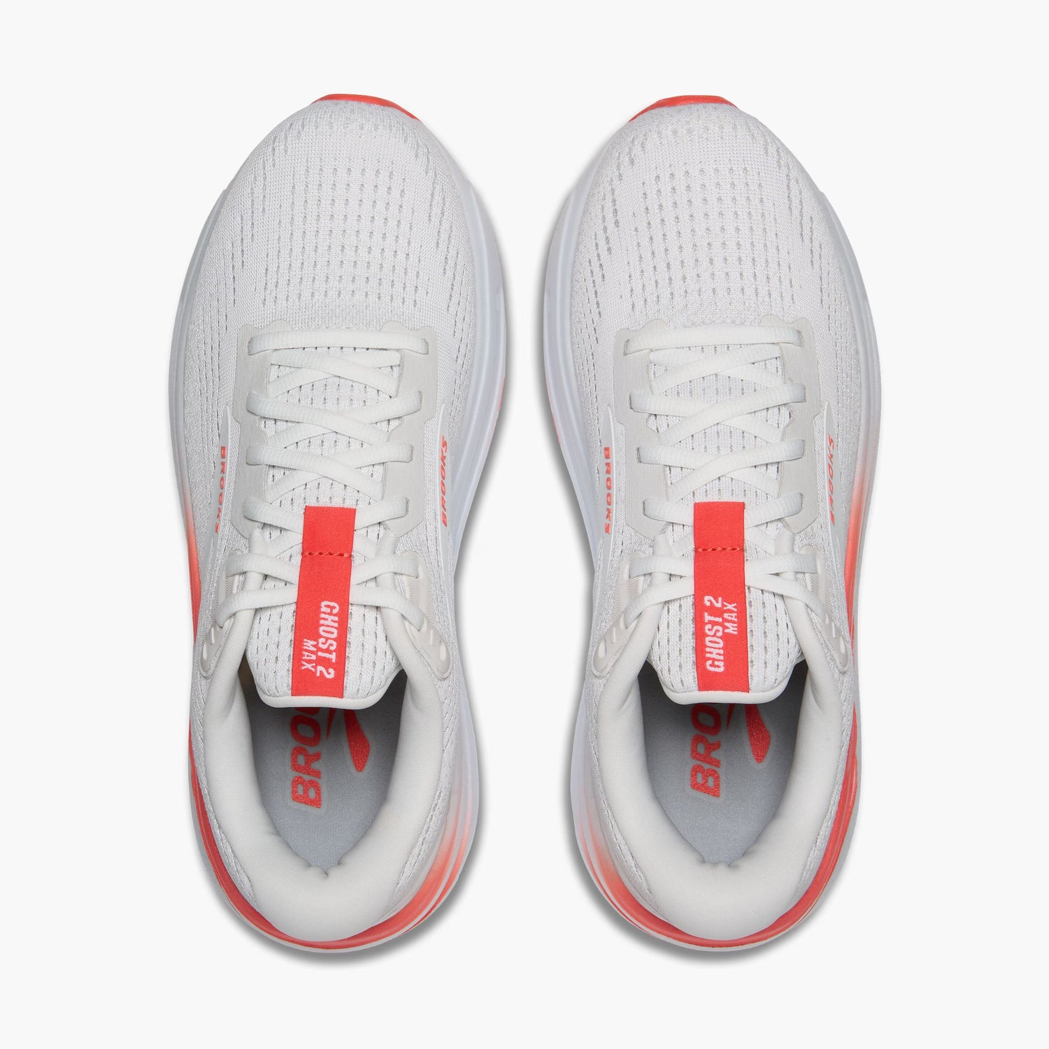 Brooks Ghost Max 2 Løbesko - Kvinder (White/Hot Coral)