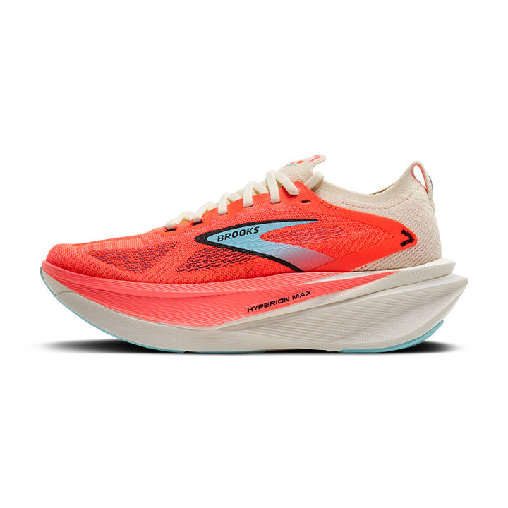Brooks Hyperion Max 3 Løbesko Coconut/Fiery Coral/Atomizer - Kvinder