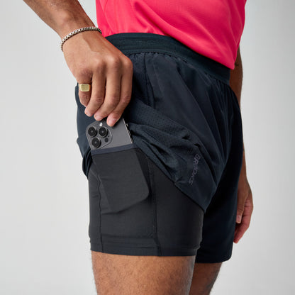 Brooks Dash 2-In-1 Shorts Herre - Sort