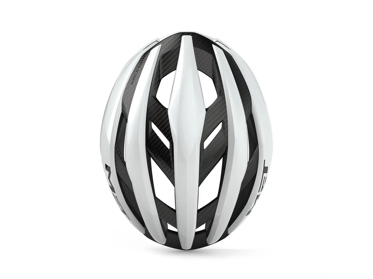 MET Trenta 3K Carbon Mips Cykelhjelm 2026 - Hvid/Sølv