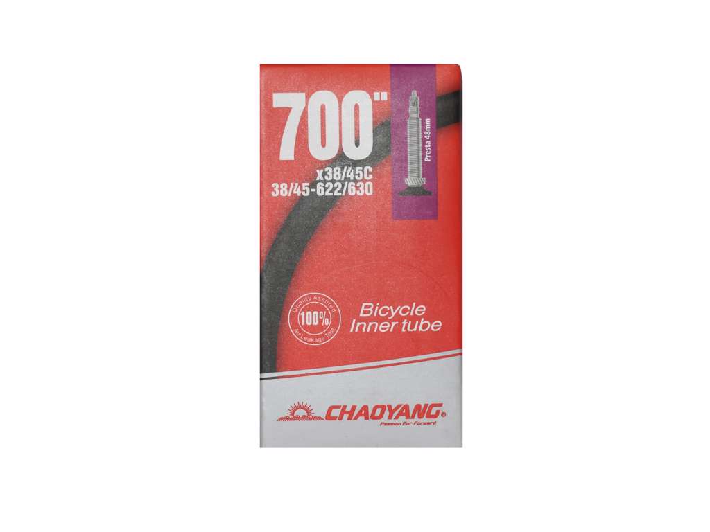 Chaoyang Cykelslange 700x38/45c Presta 48mm - Racerventil
