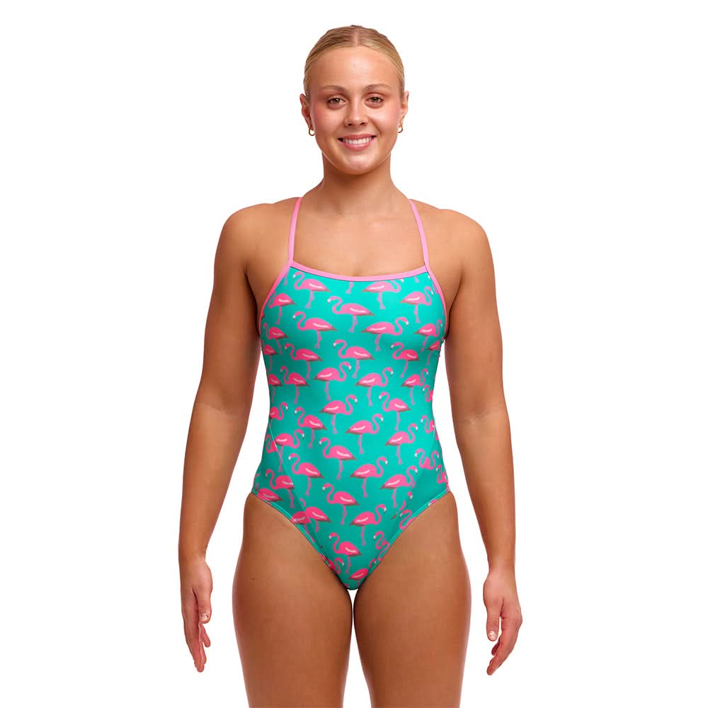 Funkita Badedragt Single Strap One Piece - Go Flamingo!