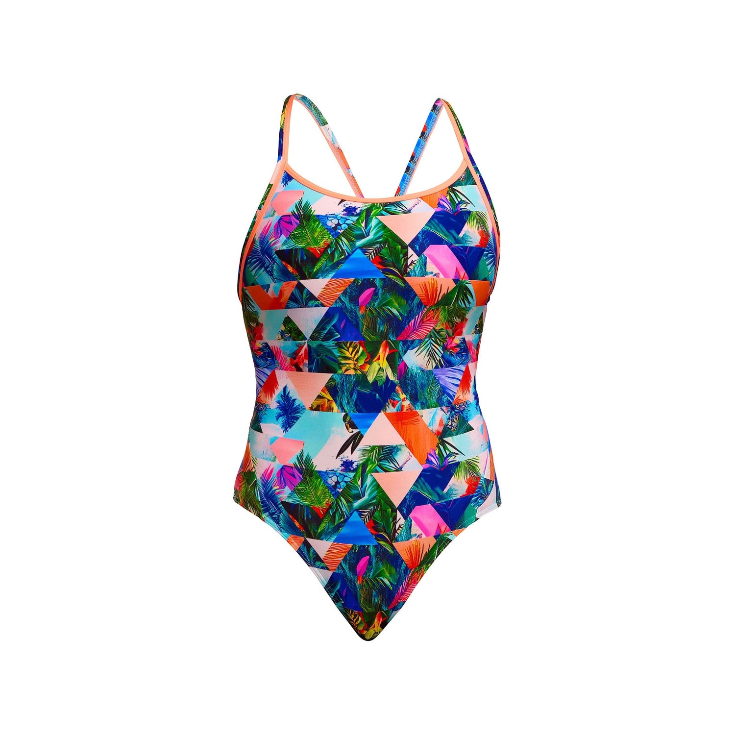 Funkita Badedragt Diamond Back One Piece - Palm Prism