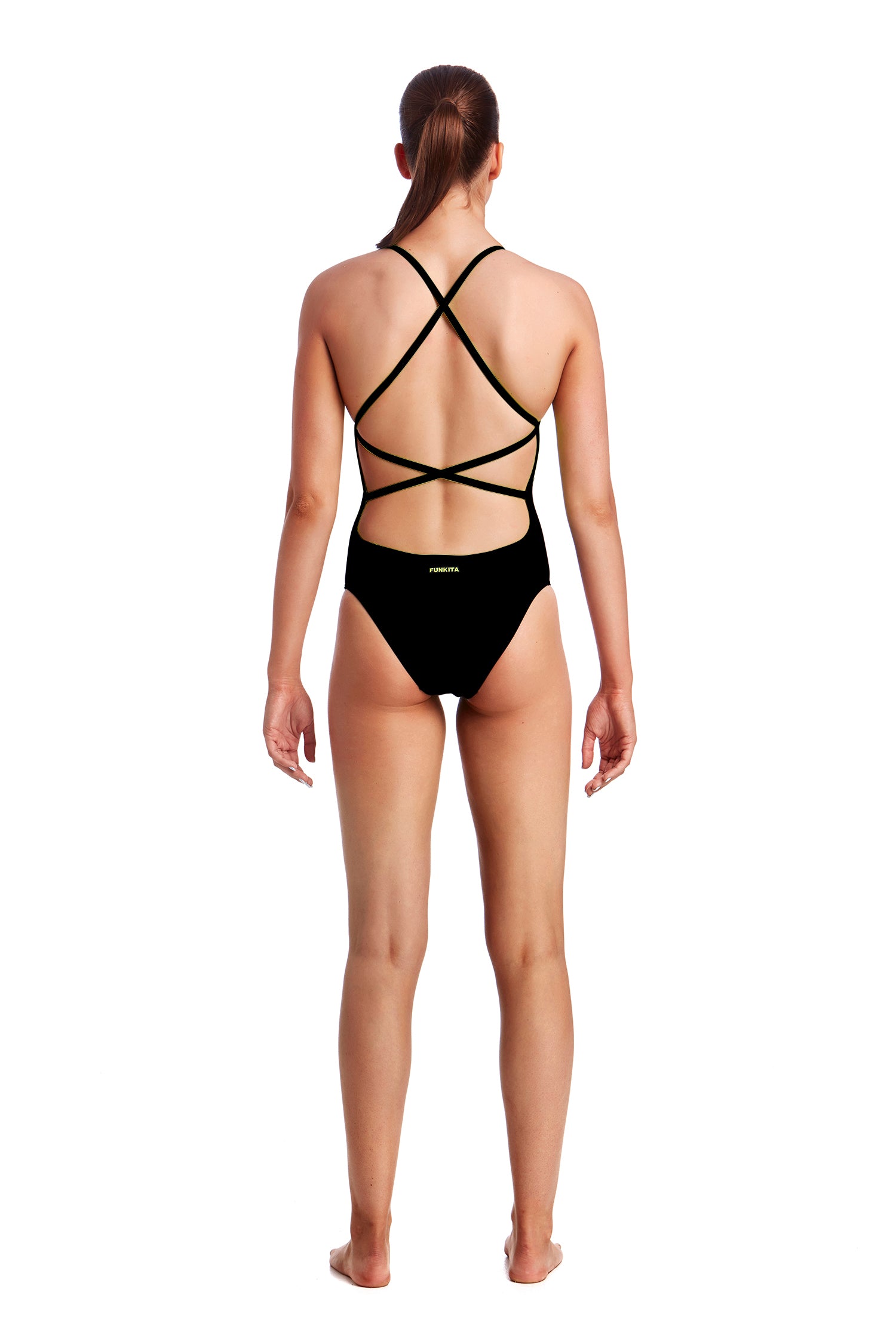 Funkita Badedragt Strapped in One Piece - Still Black