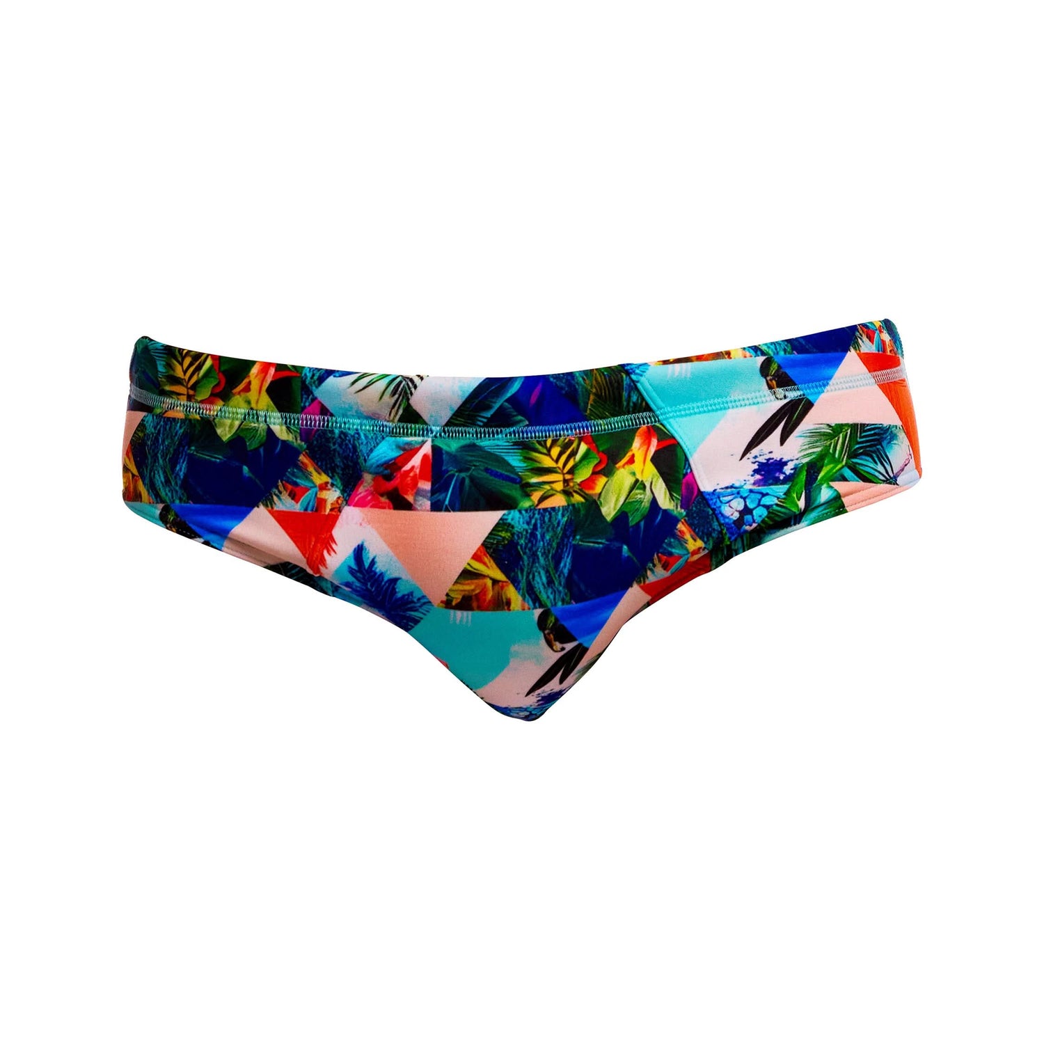 Funky Trunks Seamed Briefs - Palm Prism