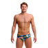Funky Trunks Seamed Briefs - Palm Prism