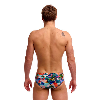 Funky Trunks Seamed Briefs - Palm Prism