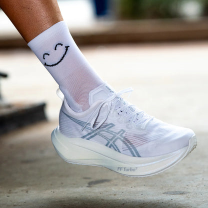 Sporcks Happy Mode White Løbestrømper