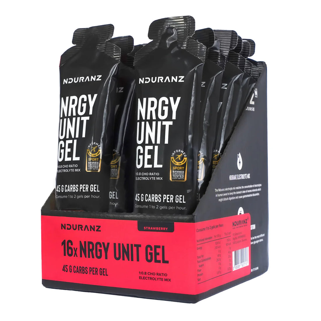 Nduranz gels med jordbær smag
