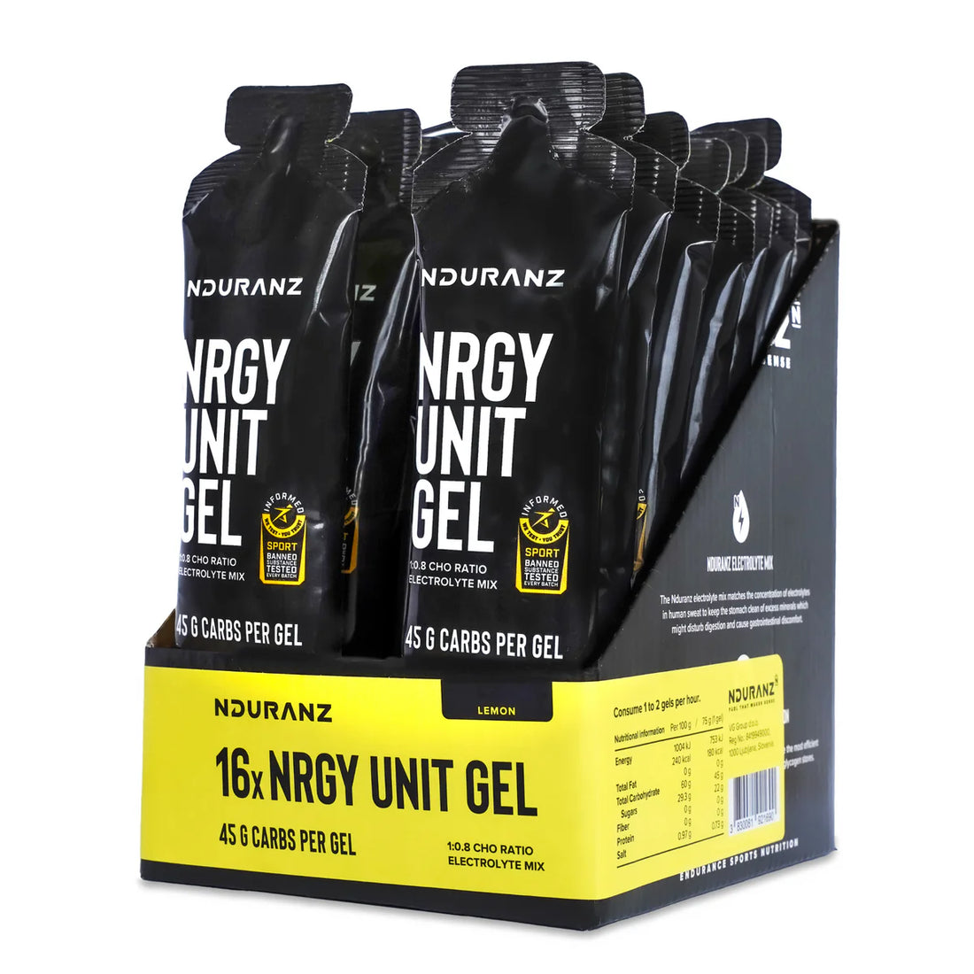 Nduranz gels med lemon smag