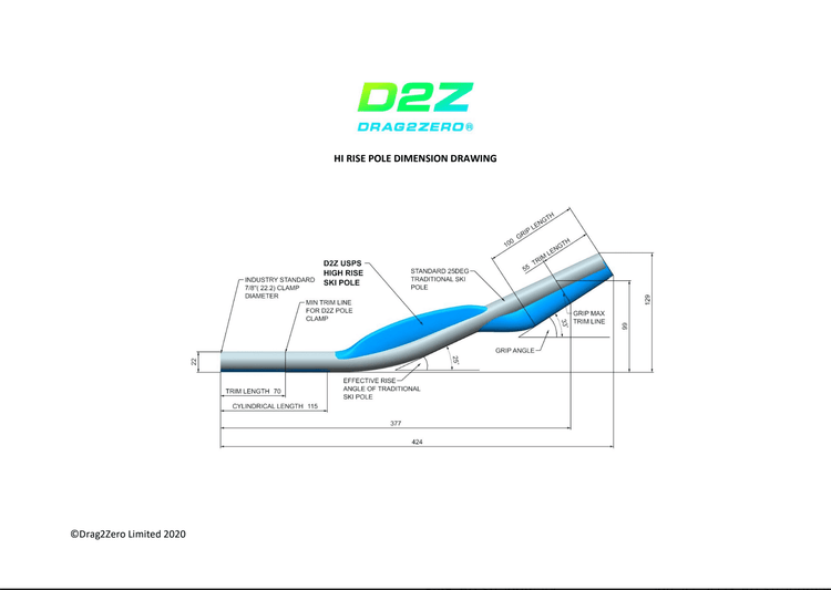 Drag2Zero Ergo Extensions Carbon - Hi Rise