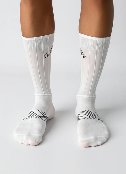 Velotoze Pro Aero Socks - White