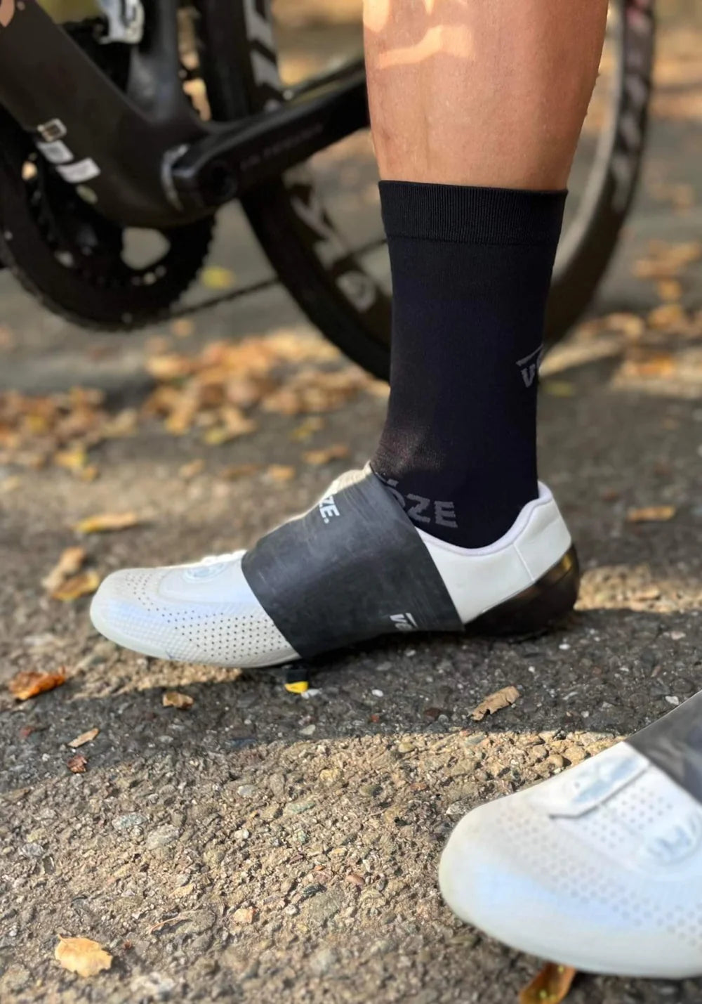 Velotoze Waterproof Cuffs White - Shoe Covers