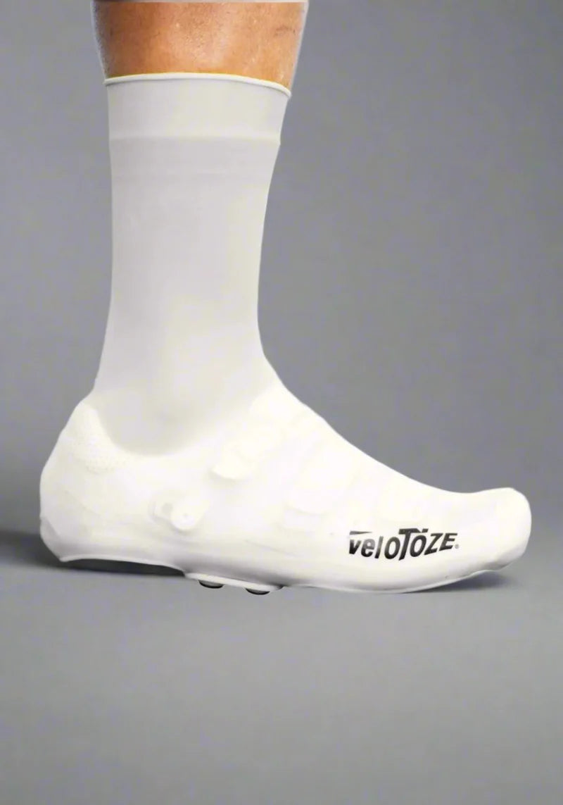 Velotoze Silicone Shoe Covers Weiß - Überschuhe mit Druckknopf