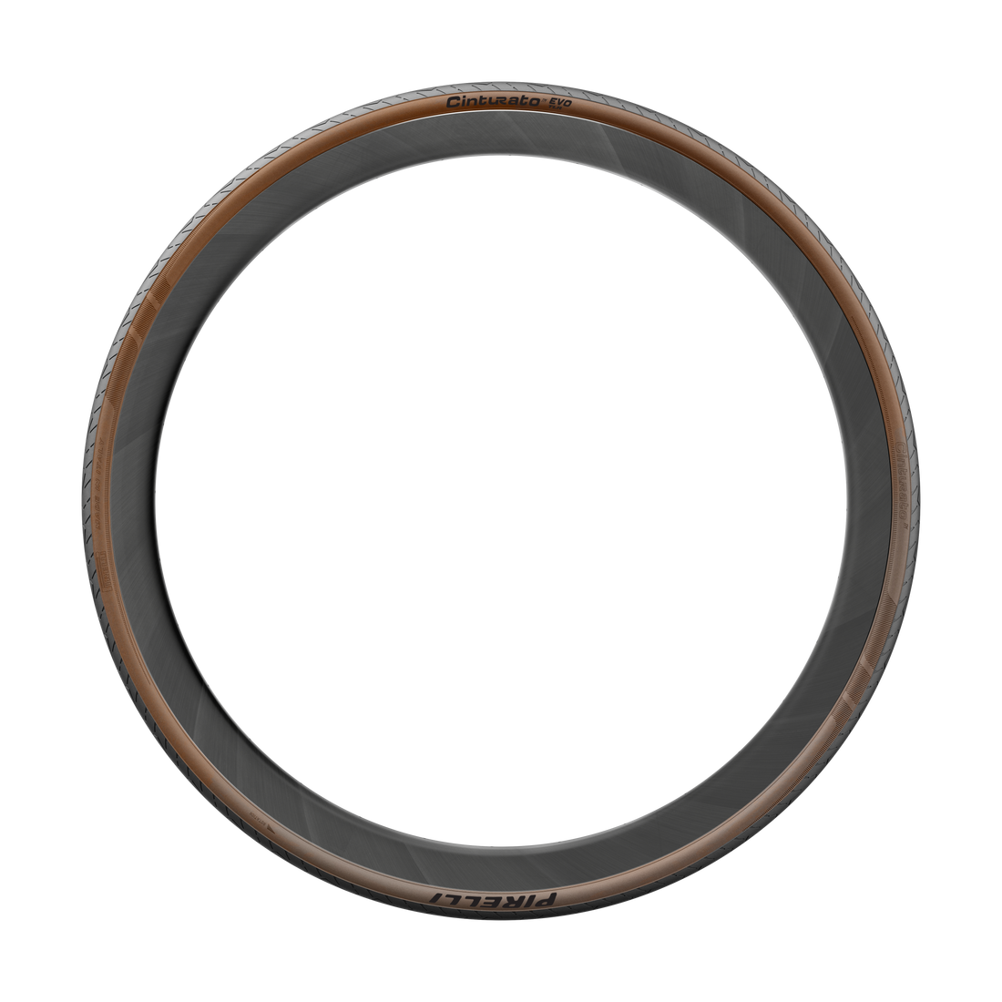 Pirelli Cinturato Evo TLR 700c Brune Dæksider - Tubeless Ready