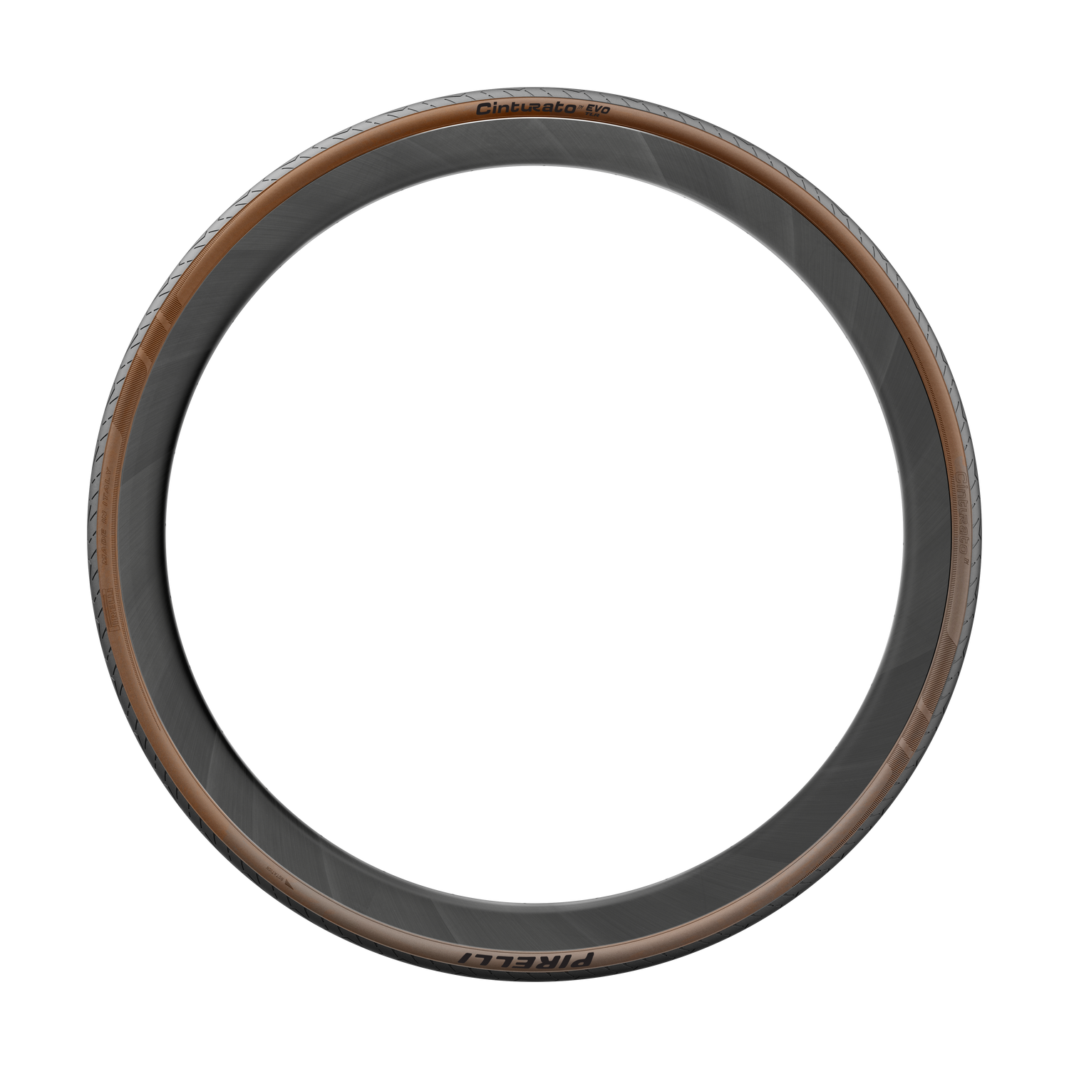 Pirelli Cinturato Evo TLR 700c Brune Dæksider - Tubeless Ready