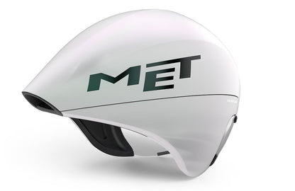 MET Drone Wide Body Triathlon Cykelhjelm - Hvid