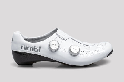 Nimbl Exceed Ultimate Glide Cykelsko - Hvid/Sølv