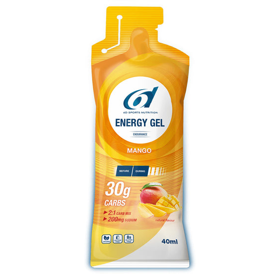 Energi Gels fra 6D Sports NutritionEnergi Gels fra 6D Sports Nutrition - Mango